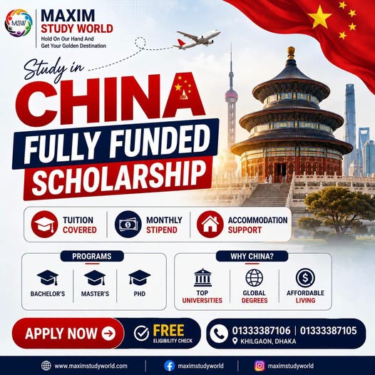 China — fully funded scholarship